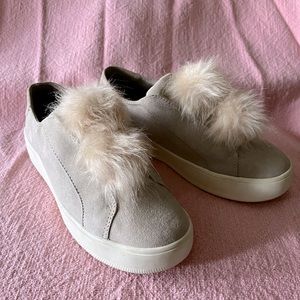 Blush platform sneakers